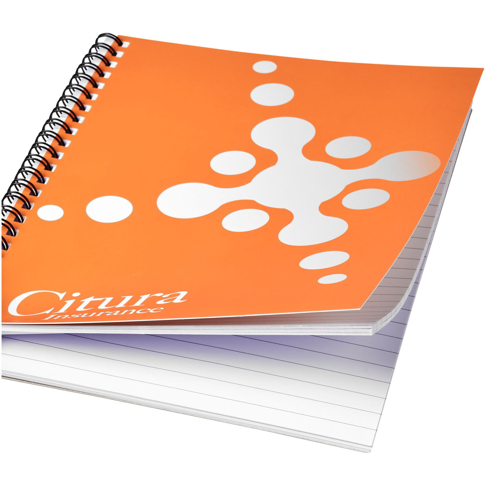 Desk-Mate A4 Notizbuch mit Kunststoff Cover und Spiralbindung - weiss-289