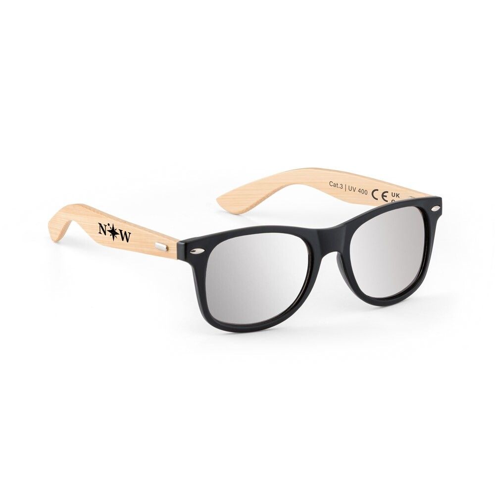 VARADERO Sonnenbrille aus PP und Bambus - schwarz-565