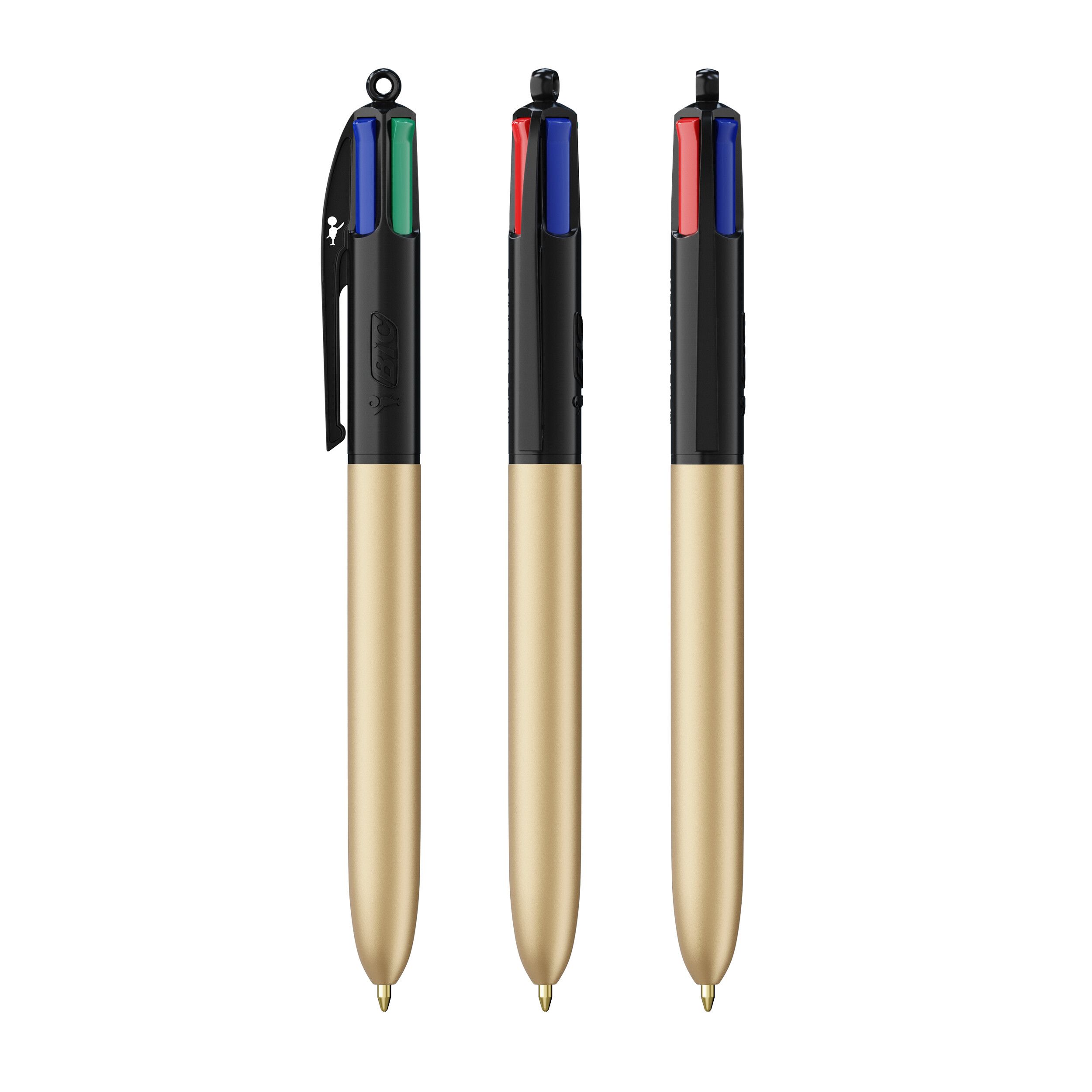 BIC® 4 Colours® Glacé - schwarz - gold-126