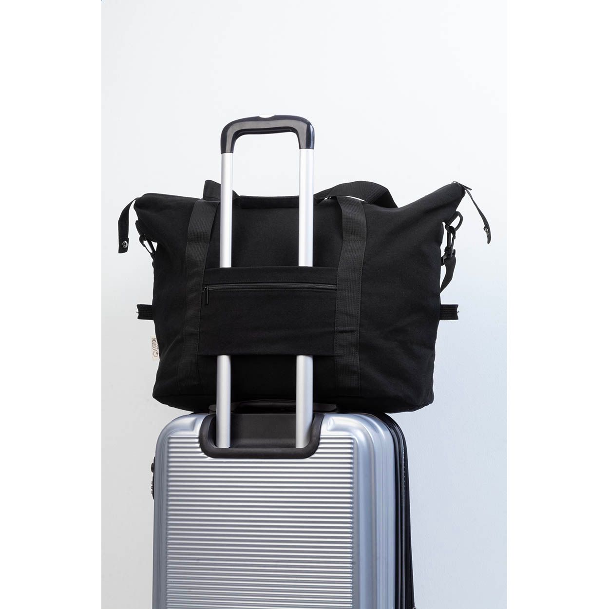 Rebyss Travel Recycelten Canvas Reisetasche - schwarz-794