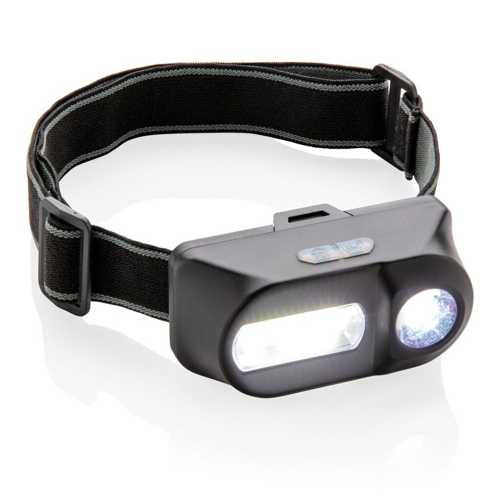 COB und LED Stirnlampe - schwarz-497