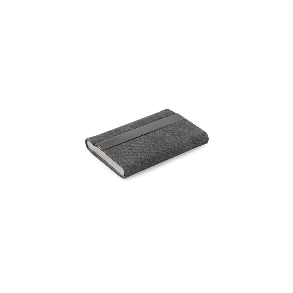 VAUGHN Set Karten- & Schlüsselhalter aus Metall & rPET (30%) - dunkelgrau-649