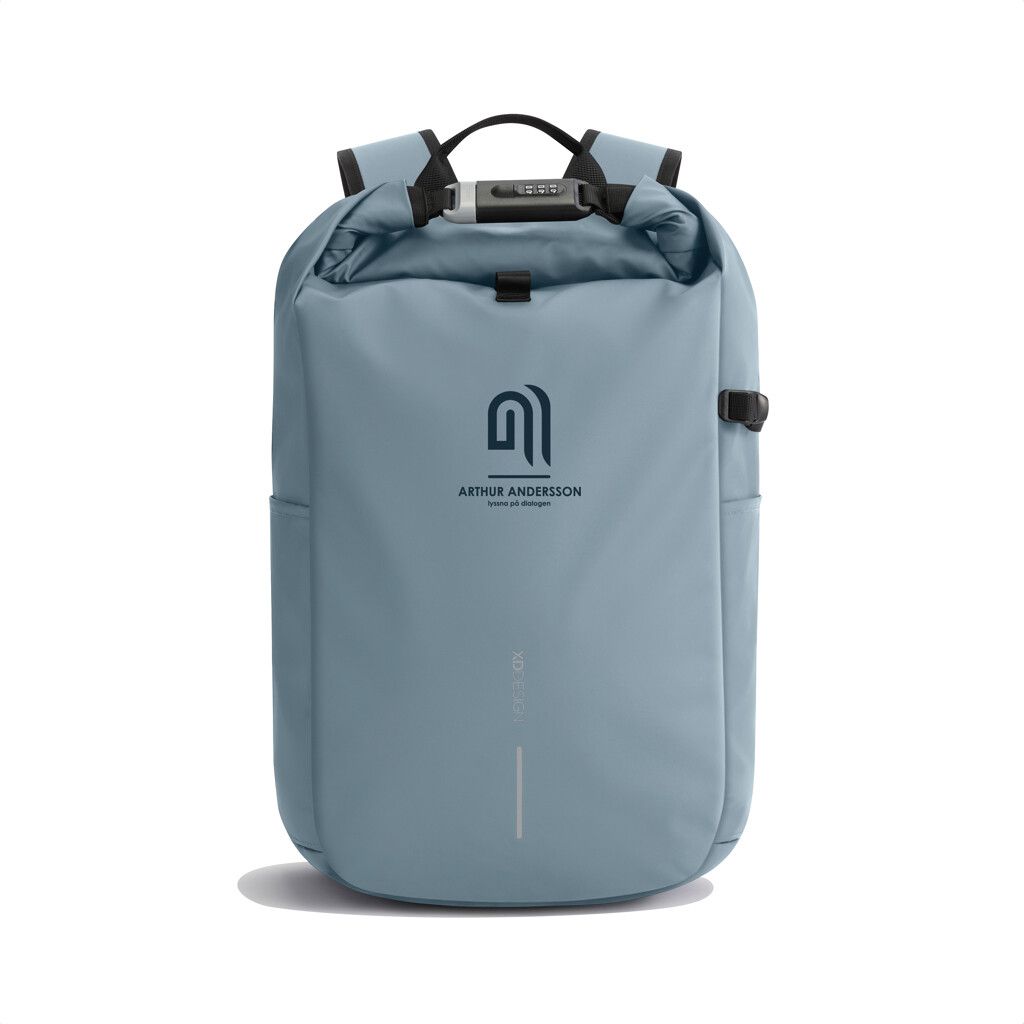 Urban wasserabweisender Anti-Diebstahl Rucksack - blau-67