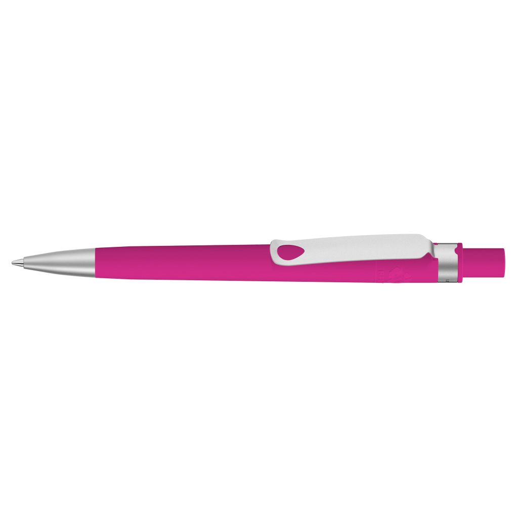 Recycled Pet Pen Core Si Gum Druckkugelschreiber - magenta-250