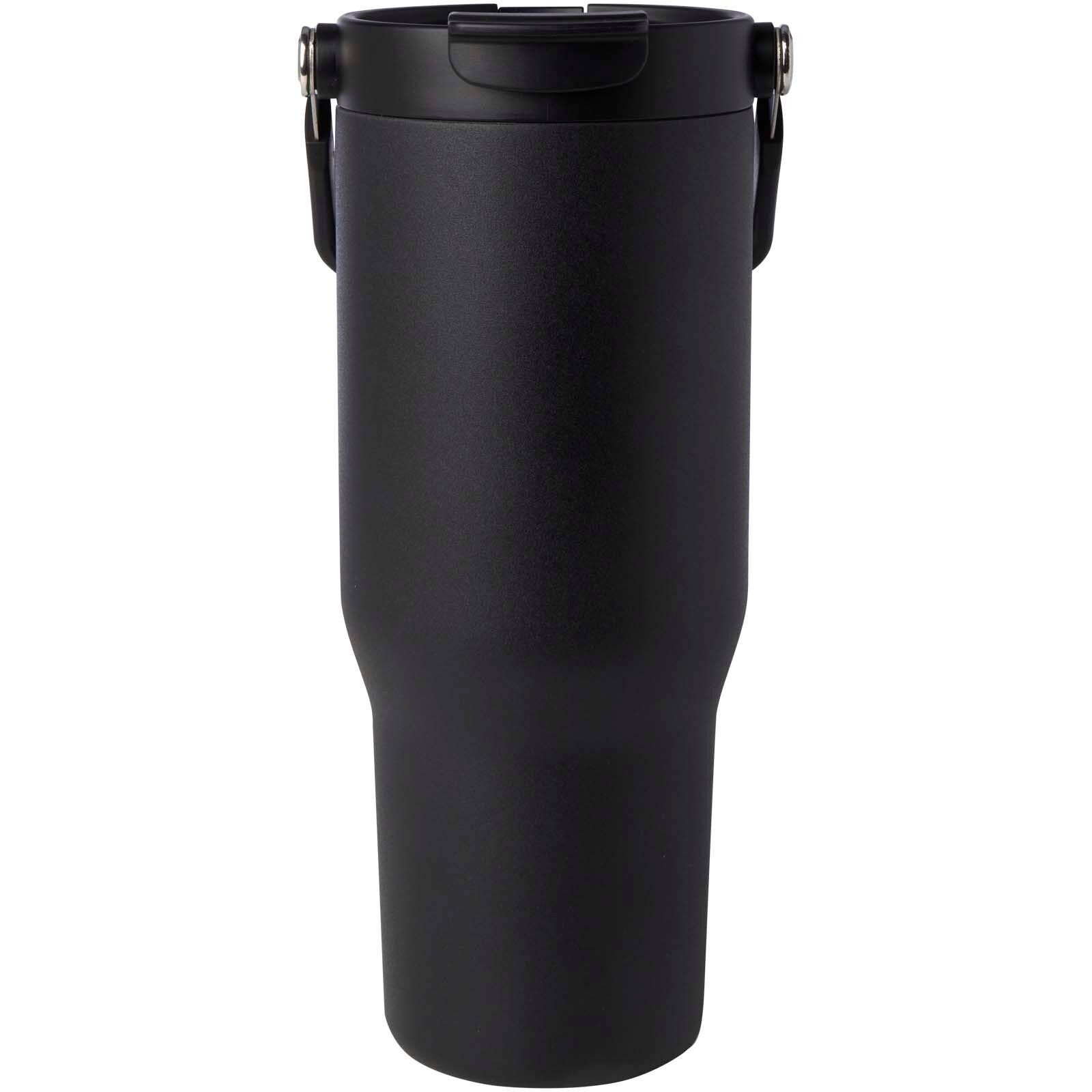 Bronx 900 ml RCS-zertifizierter Kupfer-Vakuum Isolierbecher aus Edelstahl mit Doppelfunktionsdeckel - schwarz-11