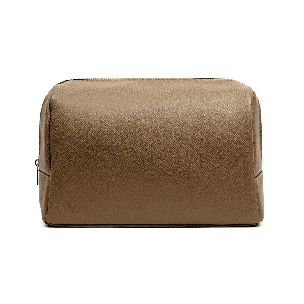 VINGA Bermond Kulturtasche aus RCS recyceltem PU - braun-381
