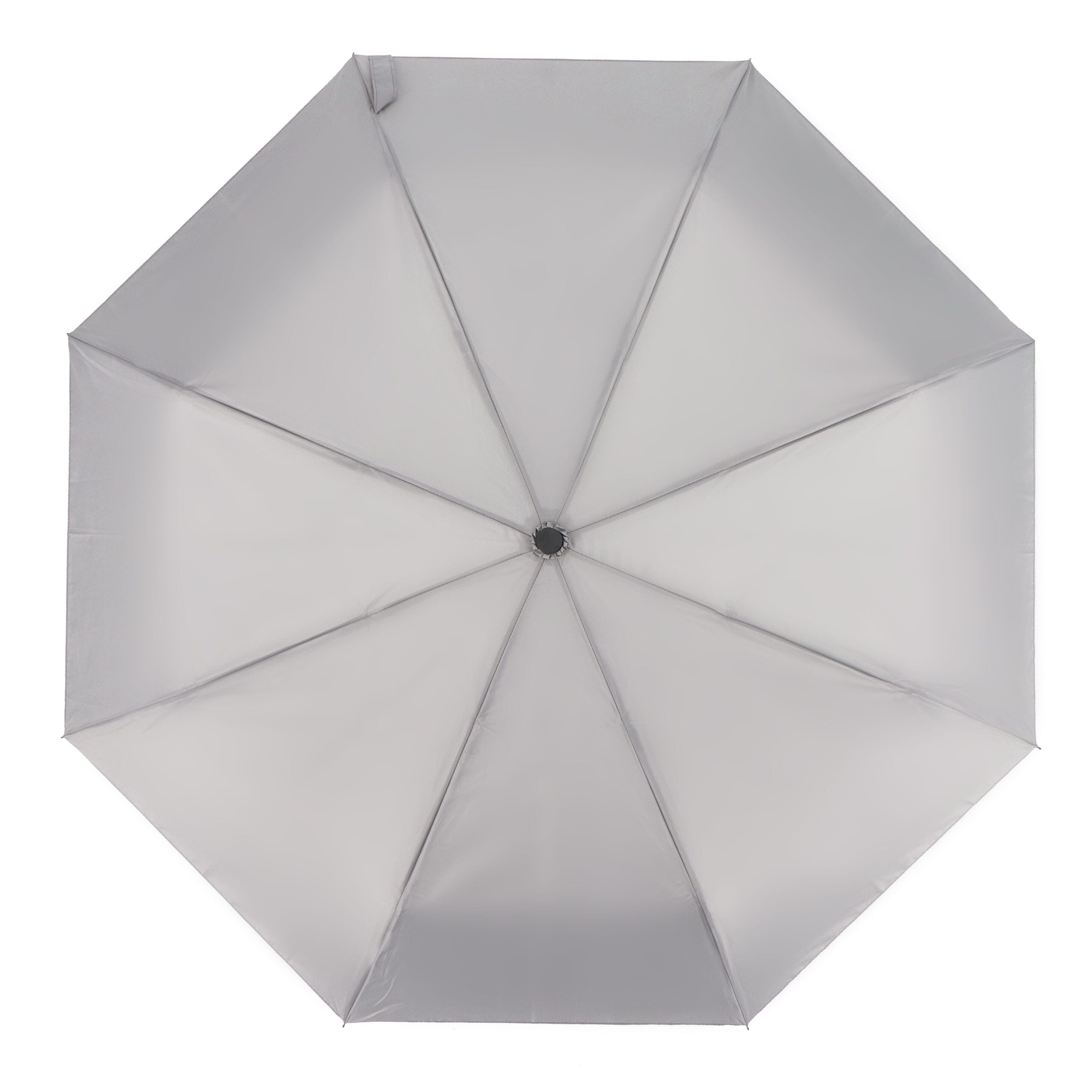Congo 190T Pongee 21 Faltbarer Regenschirm - grau-93