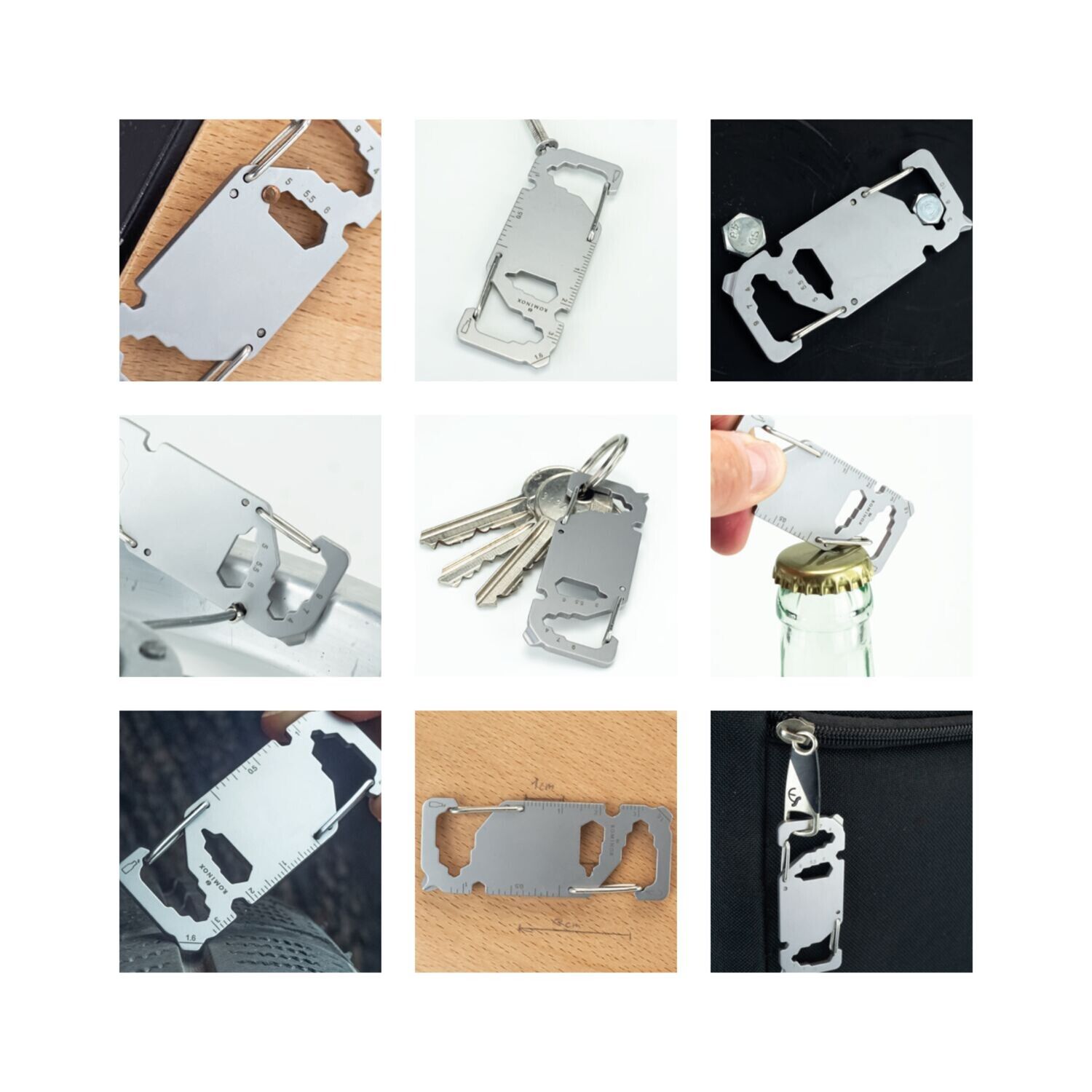 ROMINOX® Key Tool Link - 20 Funktionen (Karabiner)-908