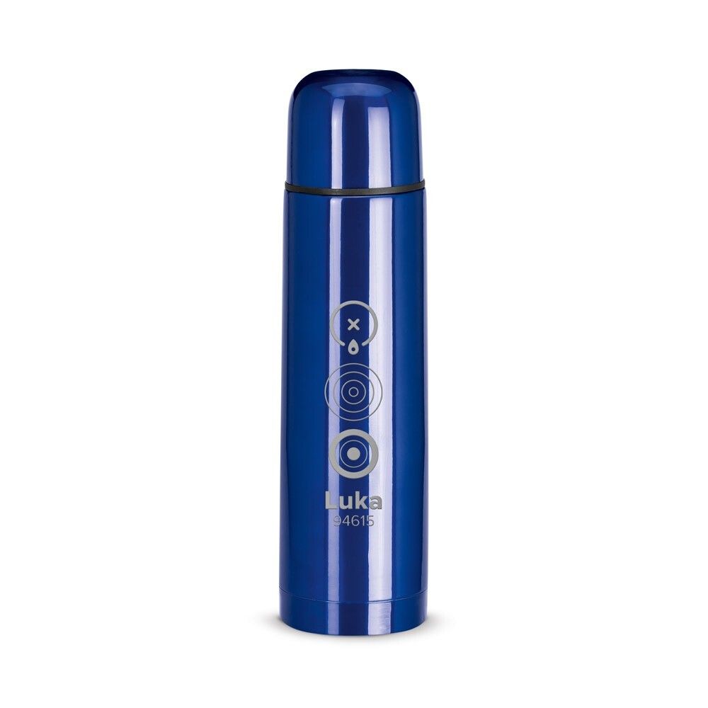 LUKA Thermosflasche aus Edelstahl mit 500 ml Fassungsvermögen - rot-155