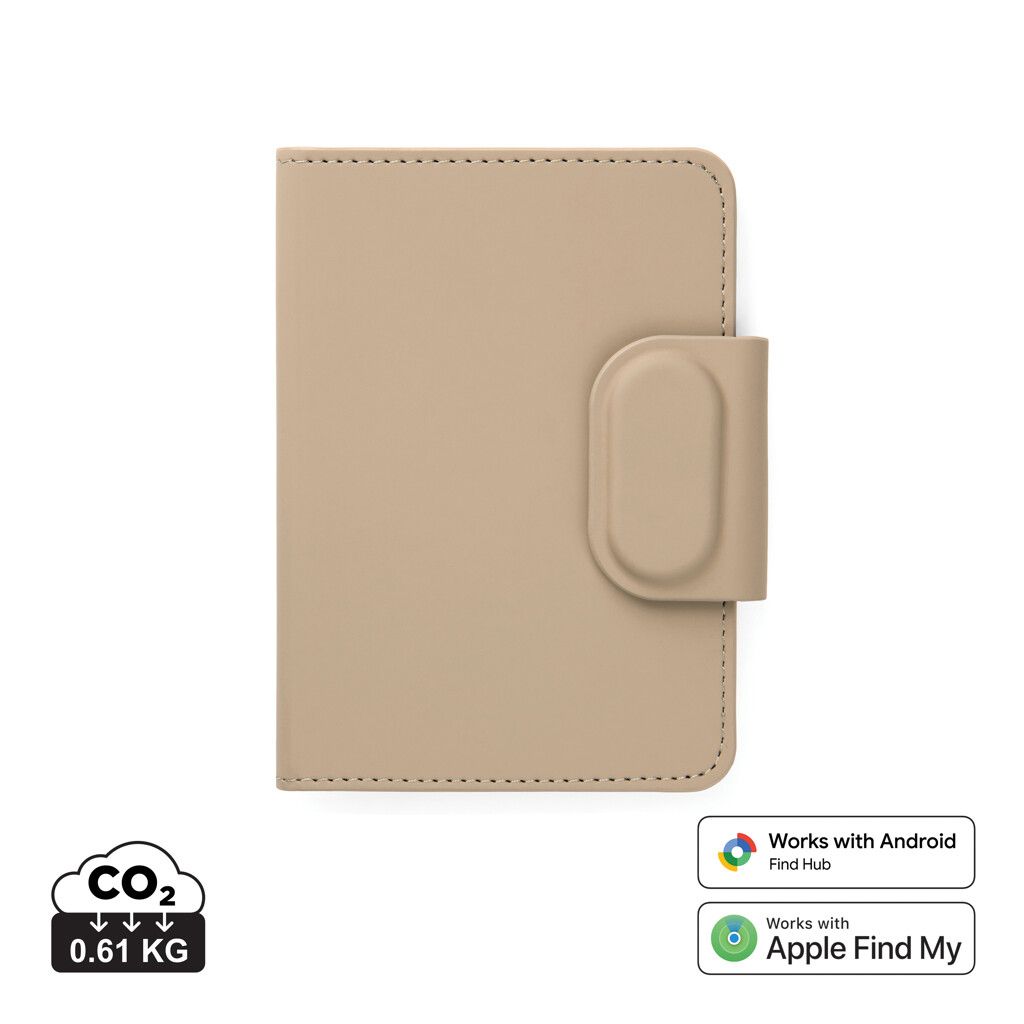 VINGA Baltimore RCS Passport Cover mit Dual-Finder - greige-824