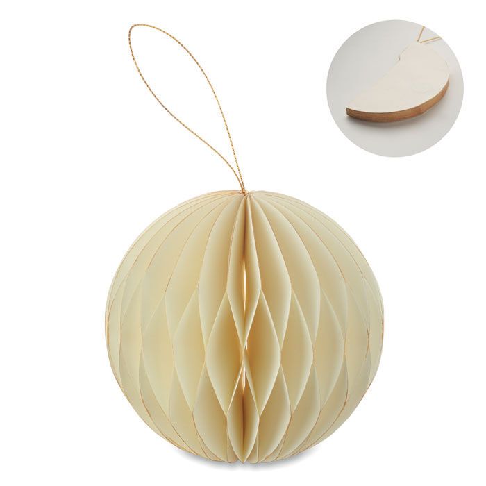 Faltbarer Papier-hänger HARMOBAUBLE - beige-754