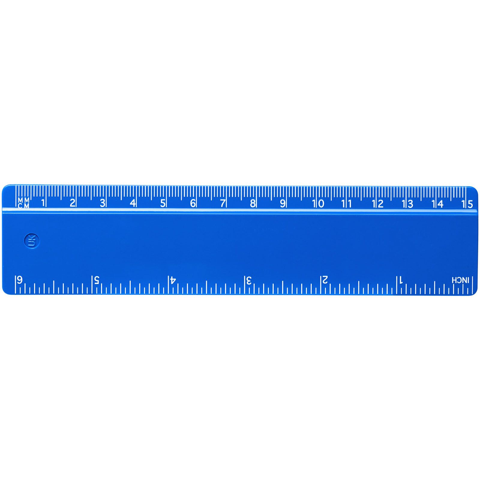 Refari 15 cm Lineal aus recyceltem Kunststoff - blau-896