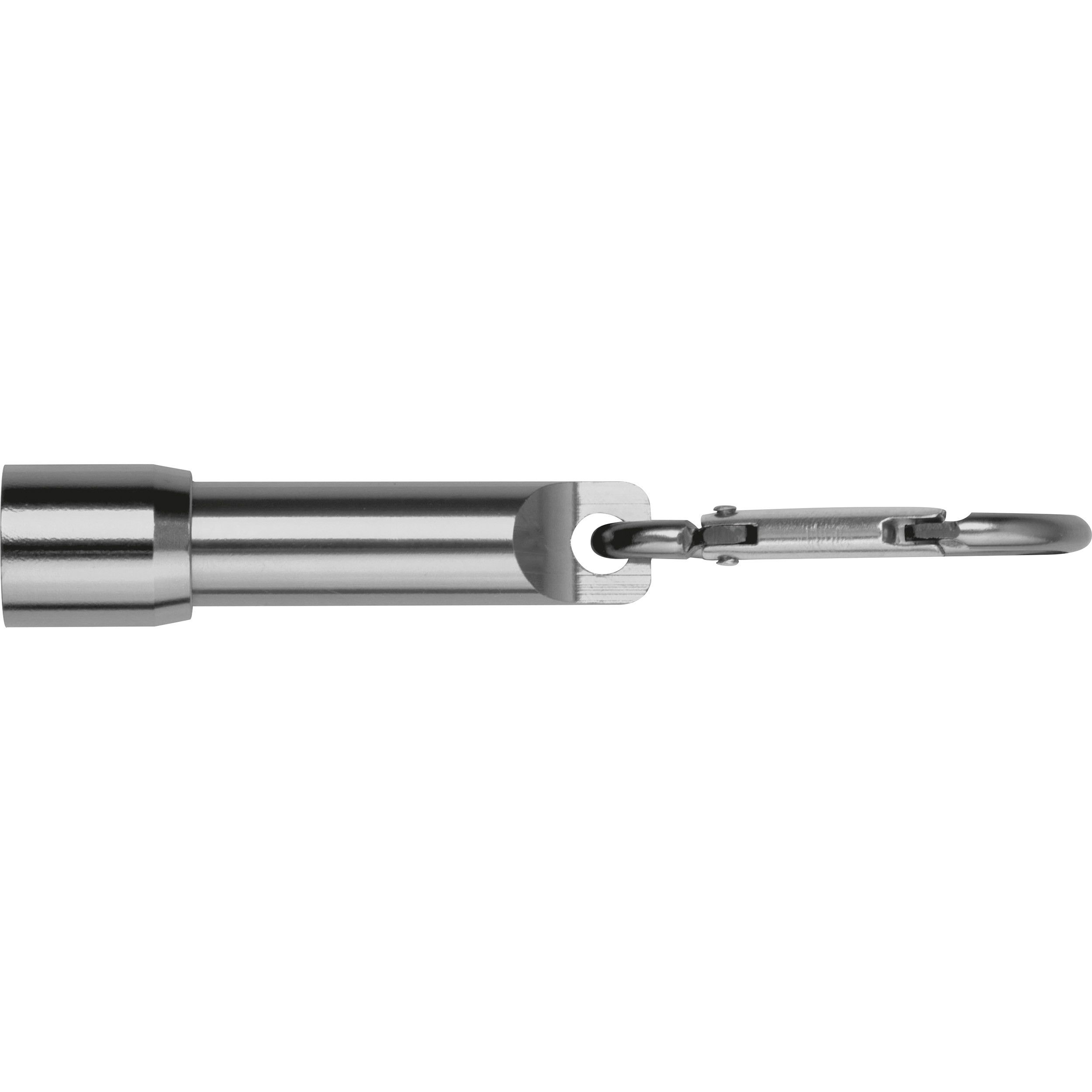 Mini-Taschenlampe Bergamo - silbergrau-857