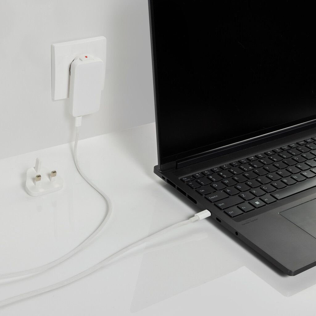 Fluxo flaches RCS 65W GaN-Ladegerät mit Stecker-Adaptern - weiß-137