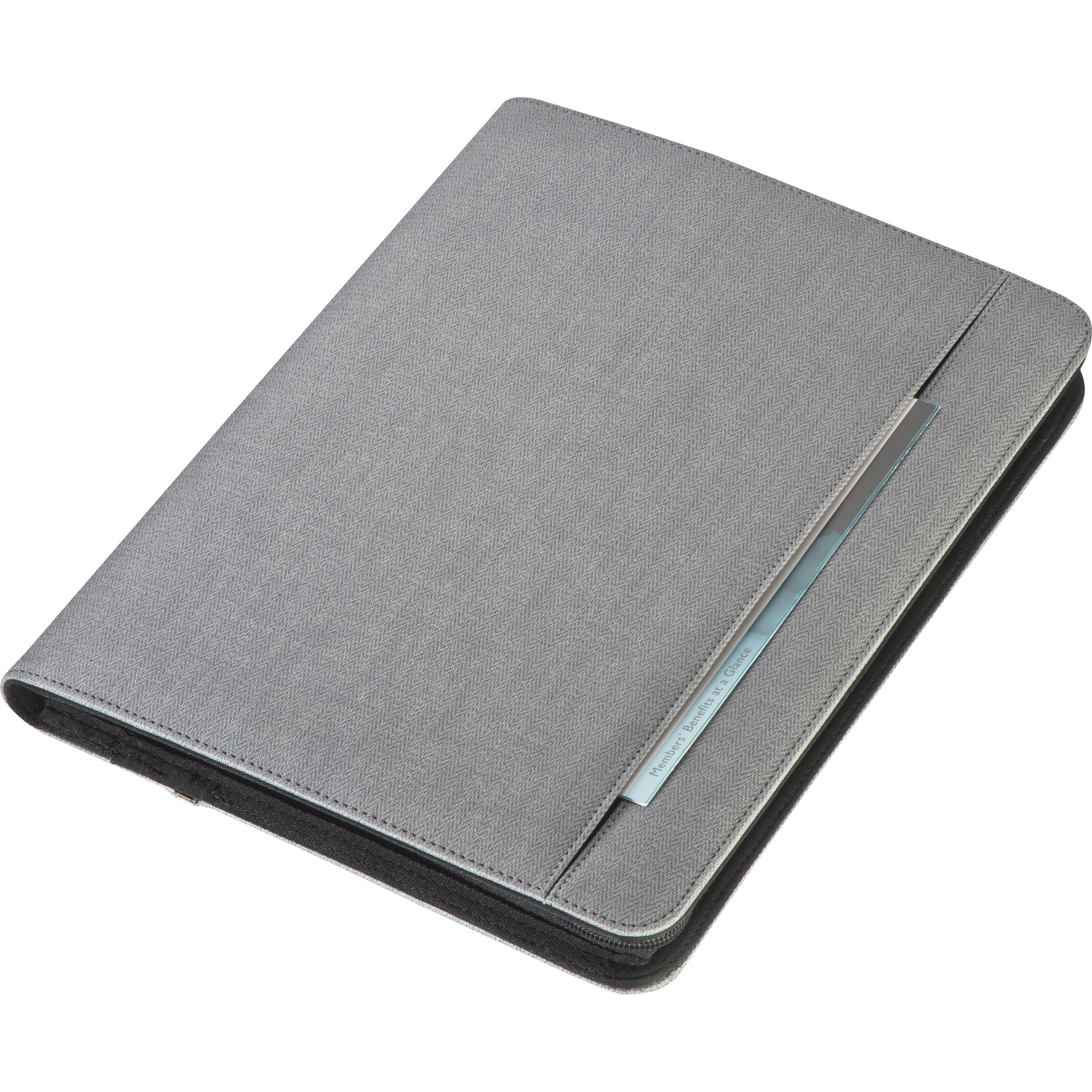 Schreibmappe mit Powerbank Elda - grau-320