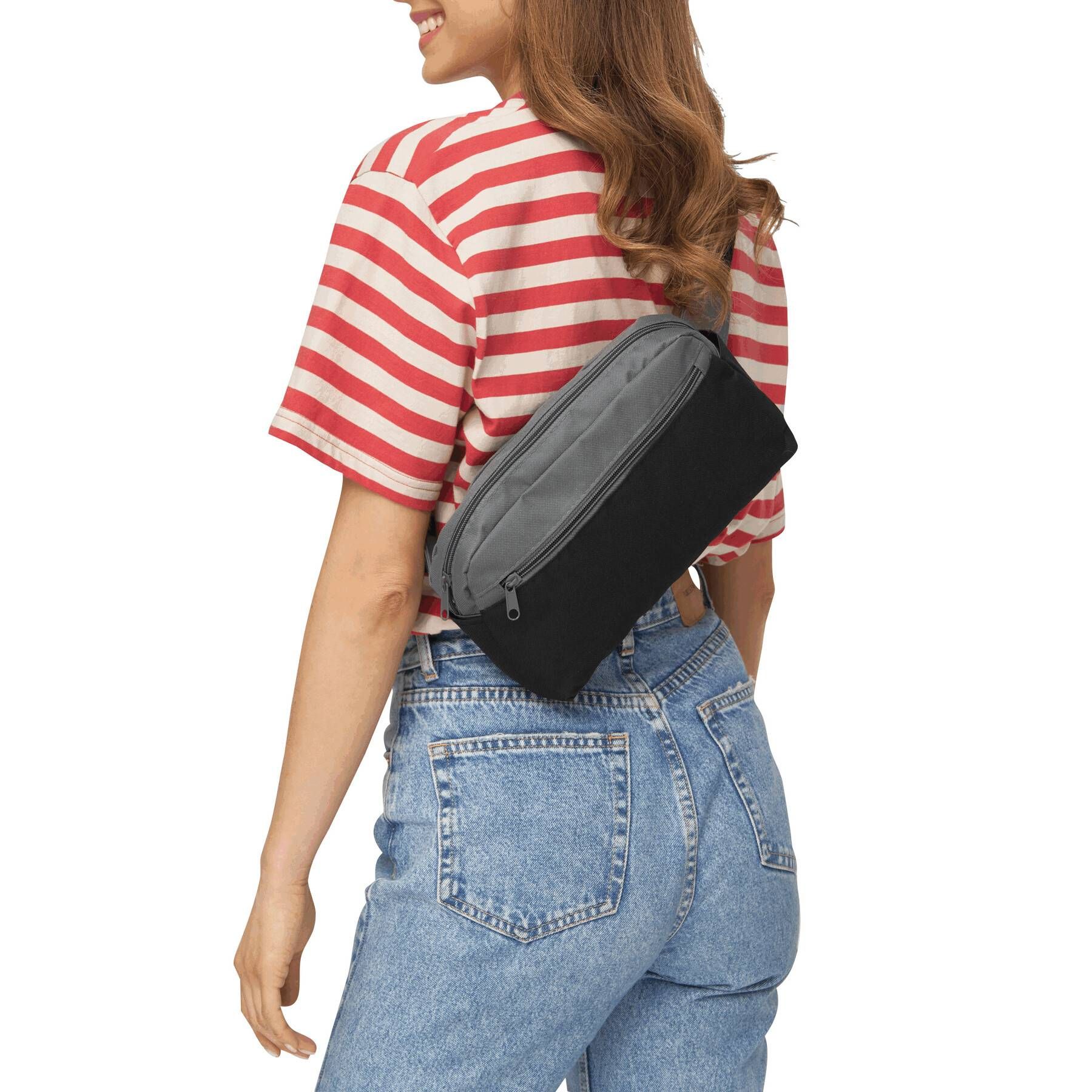 Gürteltasche CLOSE-BY - dunkelgrau - schwarz-683