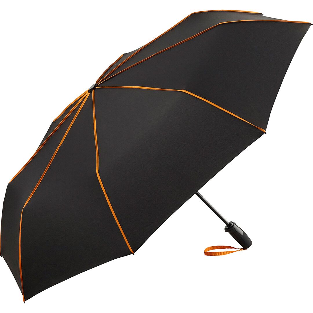 AOC-Oversize-Taschenschirm FARE® Seam Ø104 cm - schwarz - orange-330