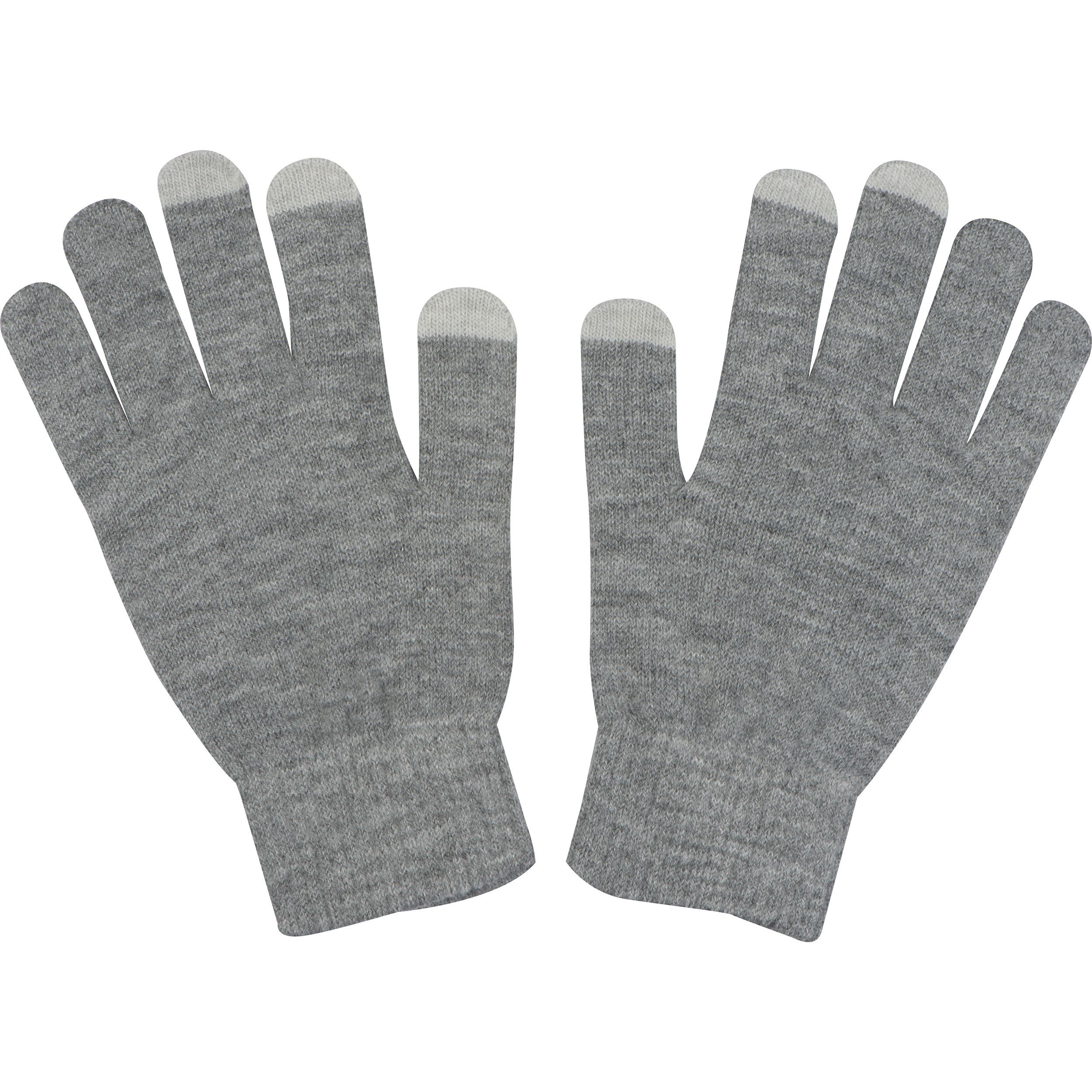 Handschuhe mit Touchfingern - silbergrau-987