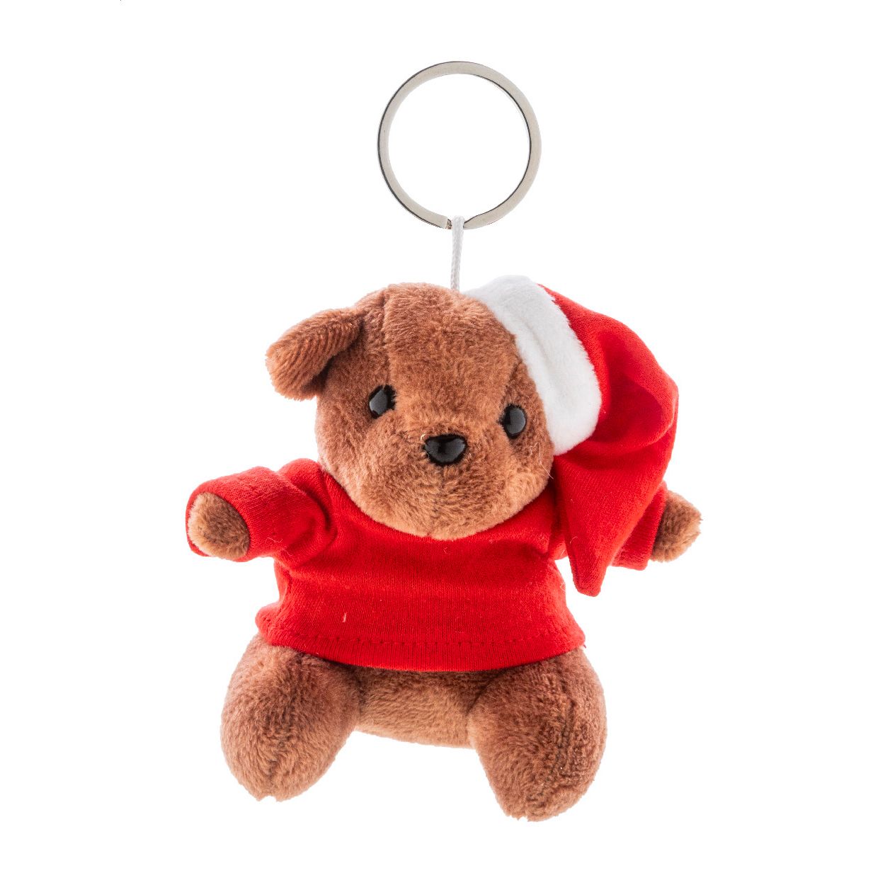 Julnalle Plüsch-Weihnachts-Teddybär-Schlüsselanhänger - mehrfarbig-327
