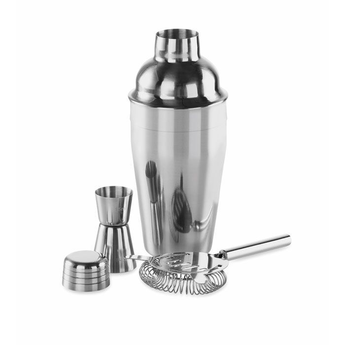 Cocktail-Set mit Shaker FIZZ - silber glänzend-207