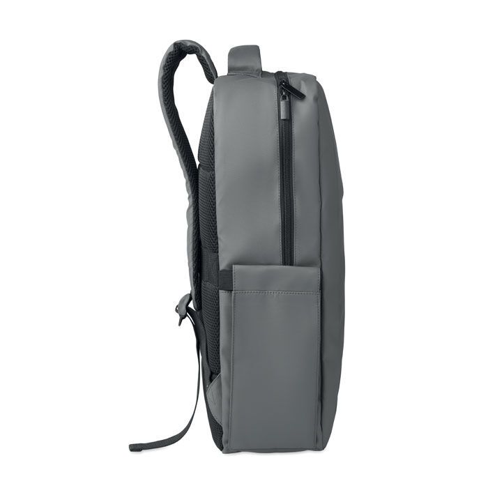 15" PU RPET Laptop-Rucksack METRO - steingrau-678
