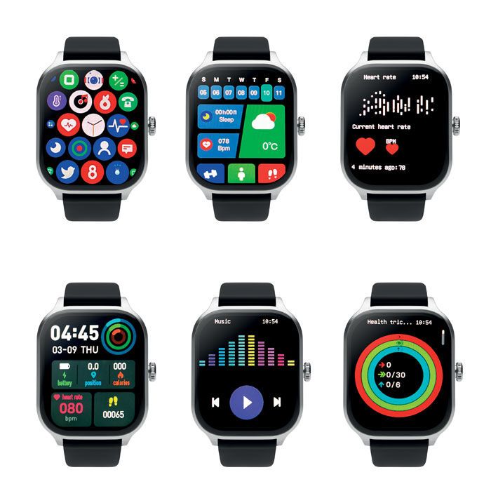 4.0 Fitness Smart Watch IRTO - silber-663
