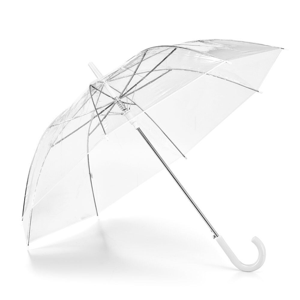 NICHOLAS Transparenter POE-Regenschirm mit automatischer Öffnung - weiß-675