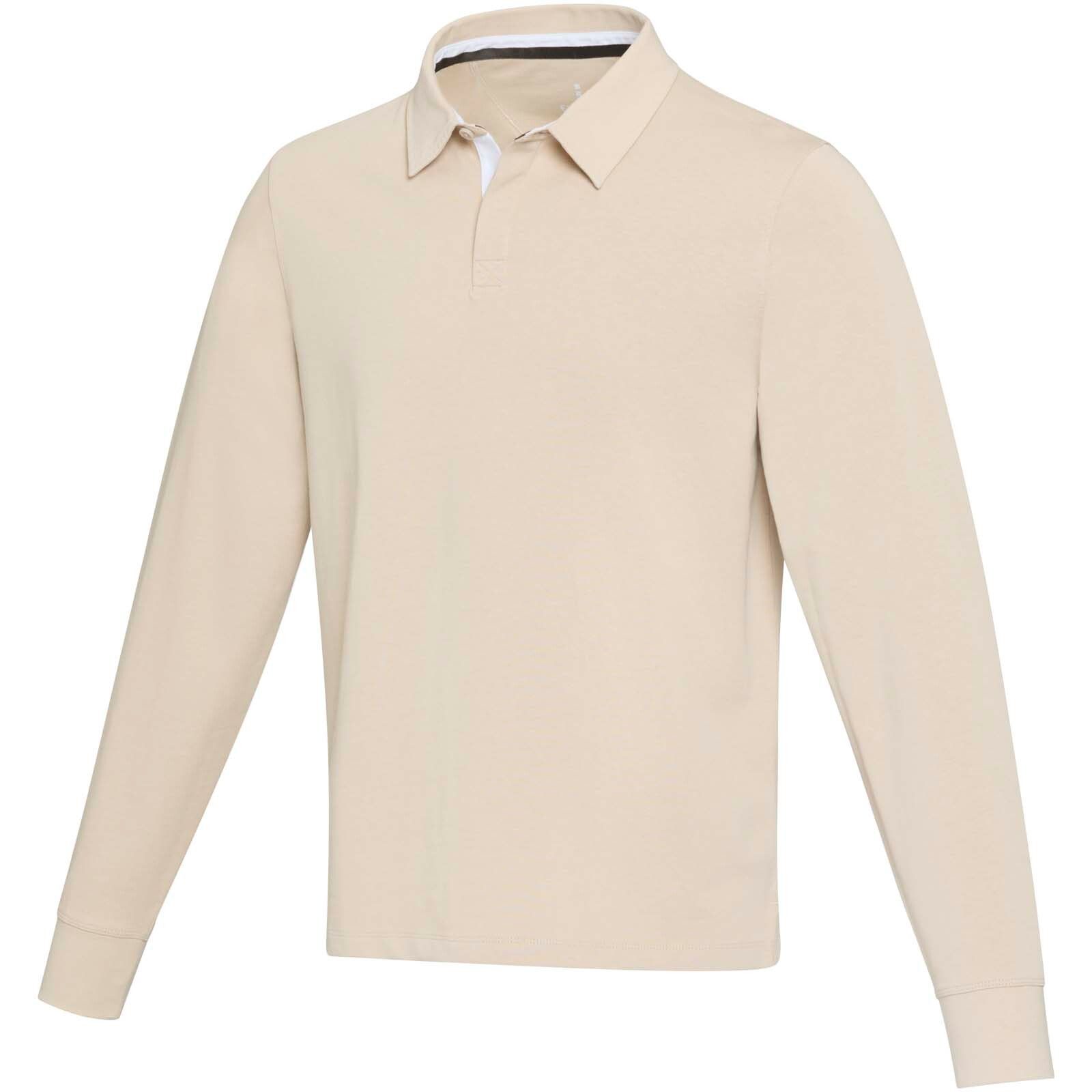 Clyde Rugby Polo Sweatshirt  - oatmeal - 3XL-569