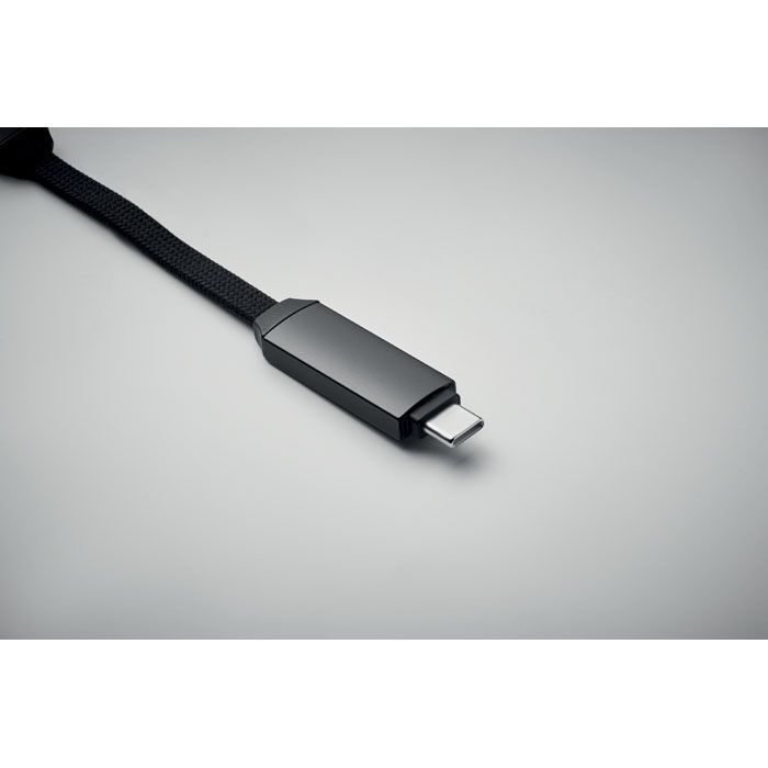 60W Schlüsselring-Ladekabel KEYSTO - schwarz-161