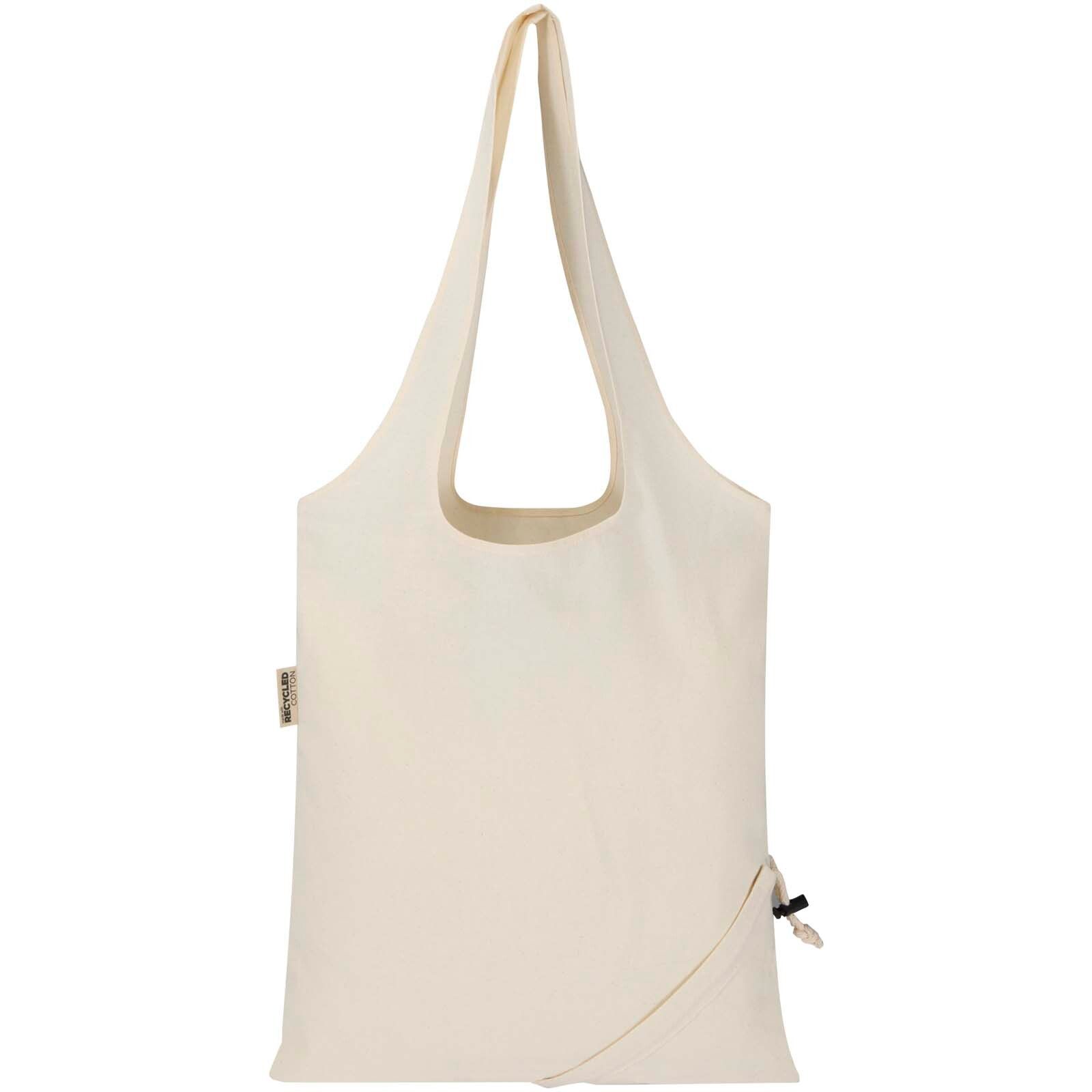 Madras Blend 140 g/m², GRS, faltbare Baumwoll Tragetasche, 7 l - natur-464