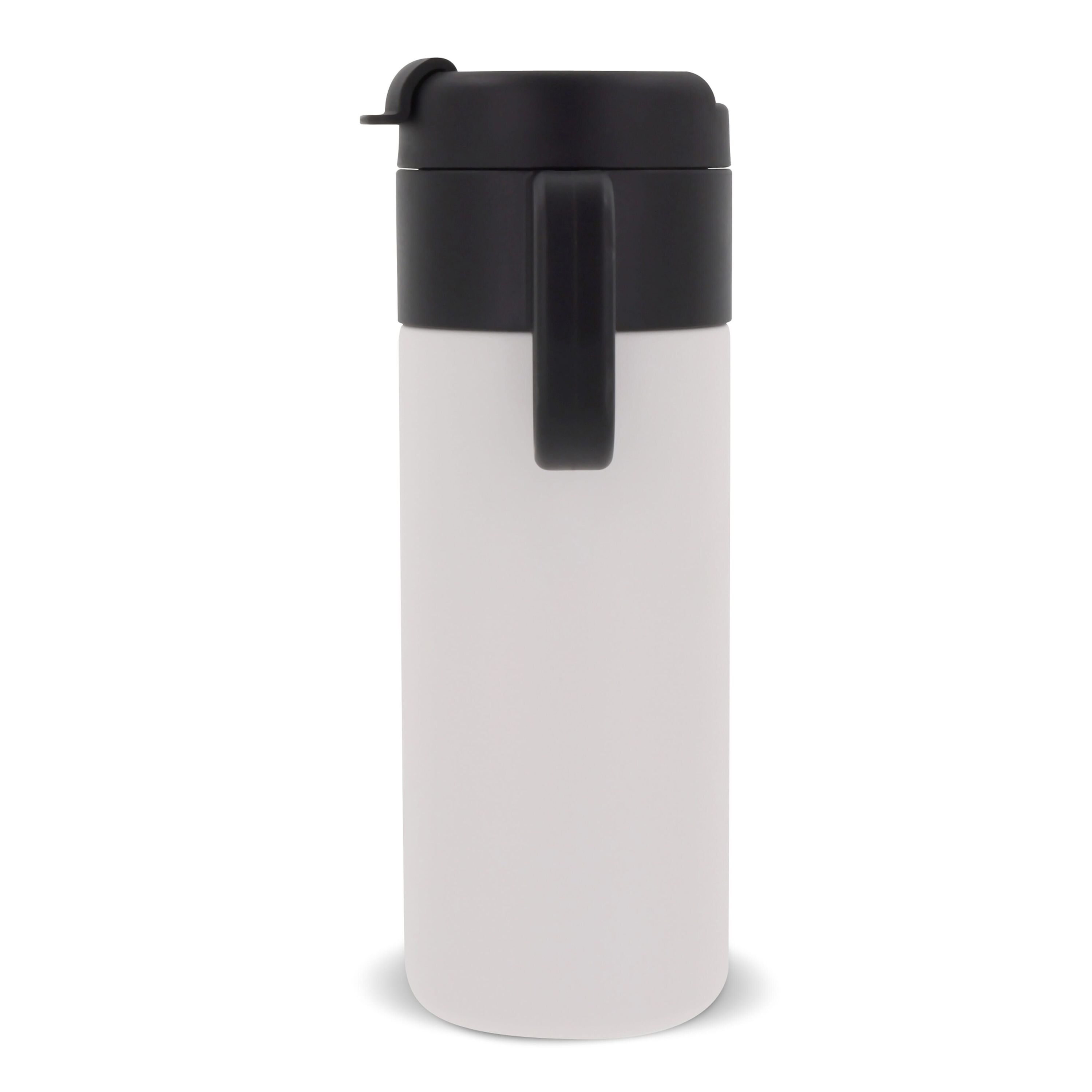 Isolierbecher Flow mit Griff Sublimation 400ml - weiss-2