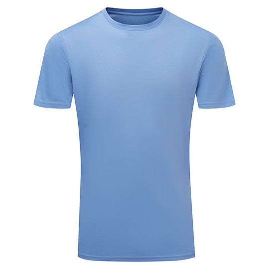 TriDri® Ion-Charge recycled textured tee - cornflower-153