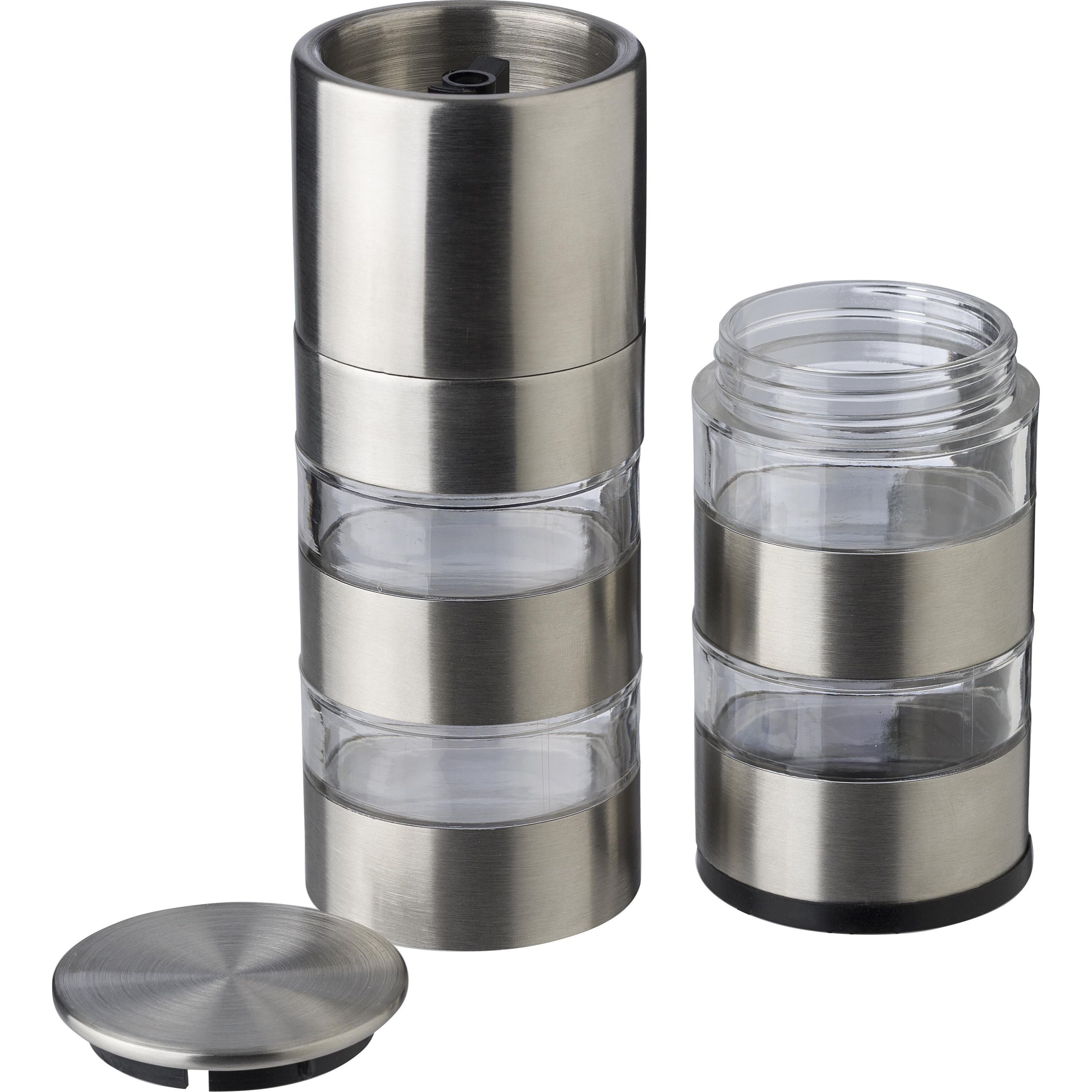 Gewürzmühle Rylan aus rostfreiem Stahl - silber-136