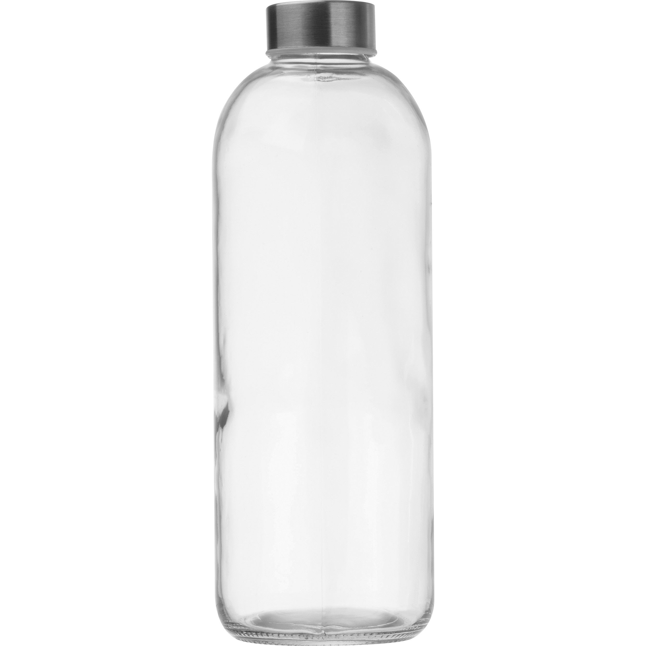 Trinkflasche aus Glas mit Neoprenüberzug, 1.000ml - schwarz-20