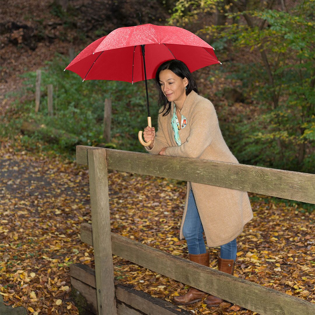 AC-Stockschirm ÖkoBrella mit waterSAVE® Bezug Ø100 cm - rot-859