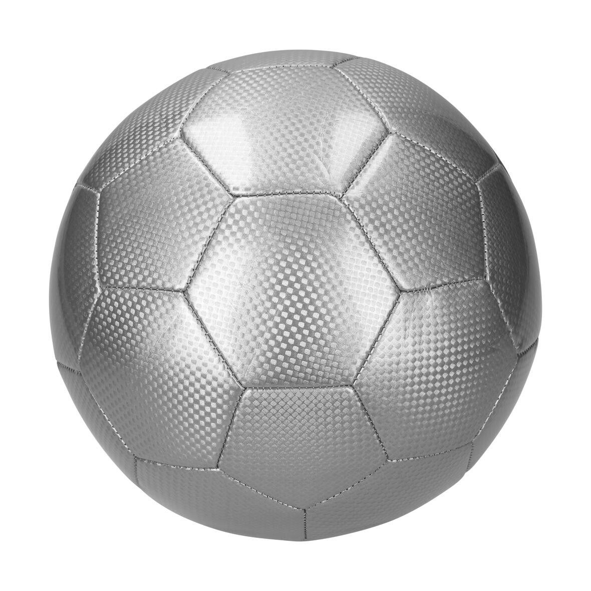 Fußball Carbon, groß - silber-738