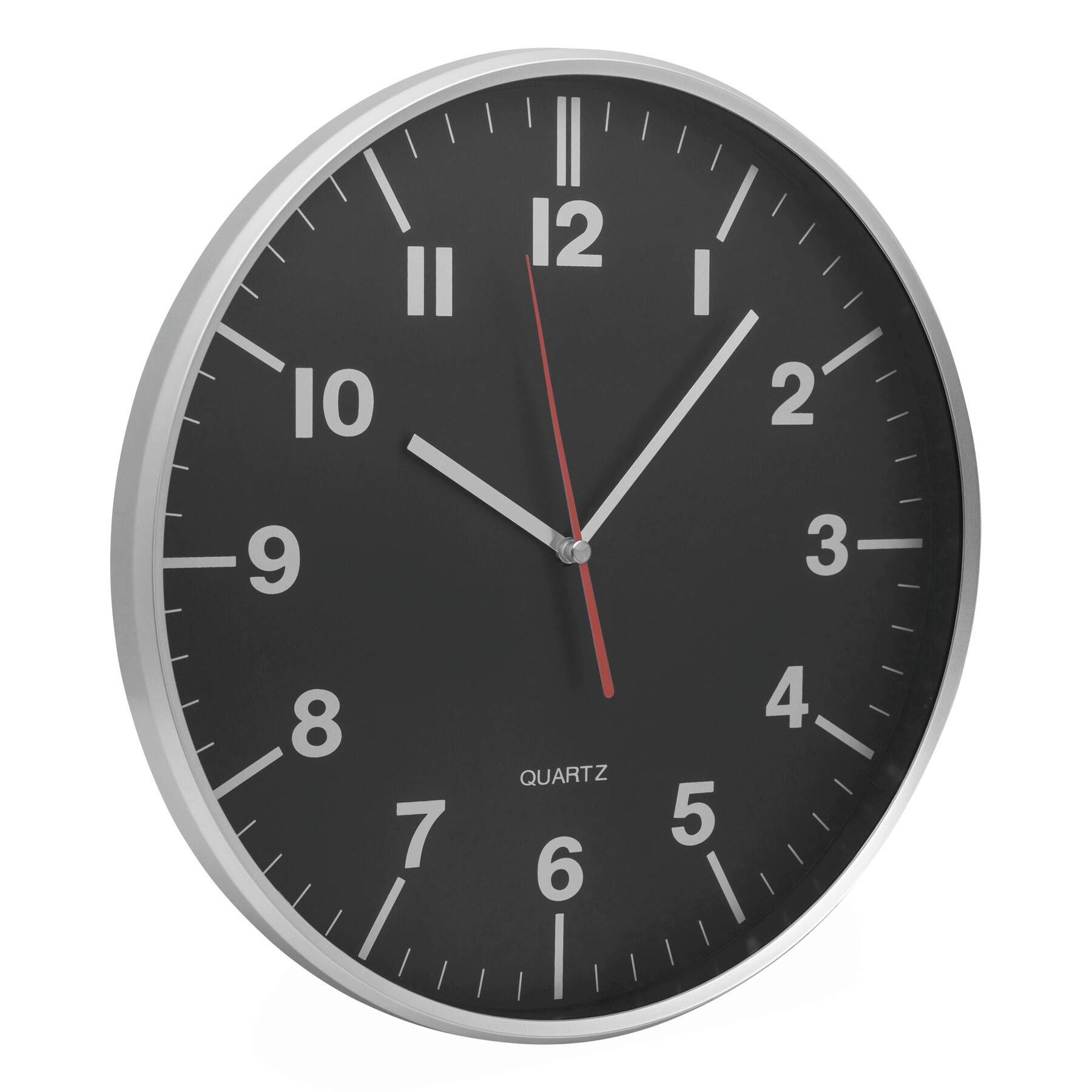 Wanduhr HEMERA - schwarz - silber-102