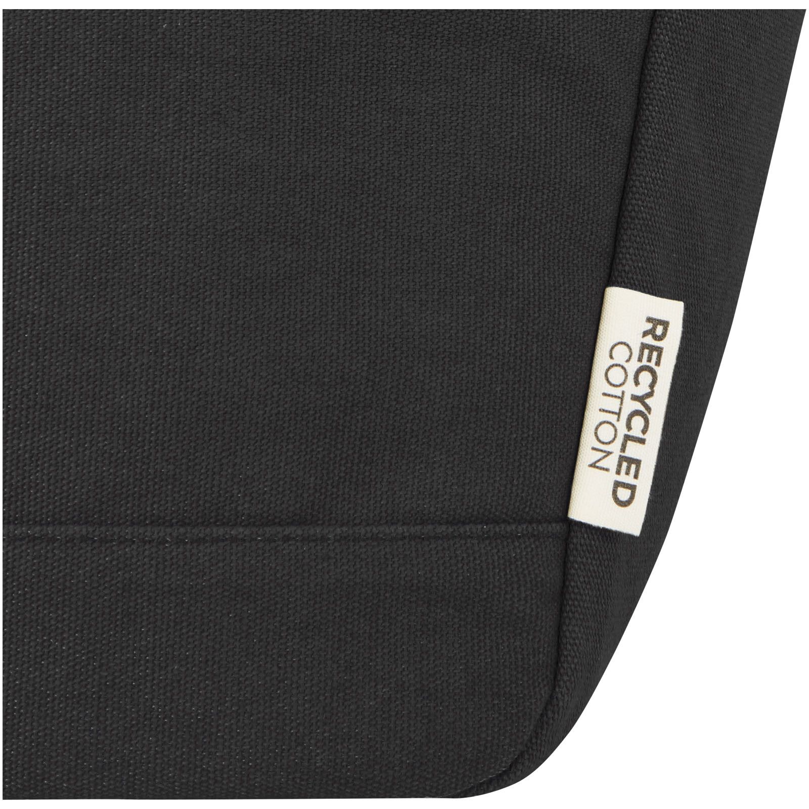 Joey GRS-recycelte Canvas Lunch Kühltasche 6 L für 9 Dosen - schwarz-272
