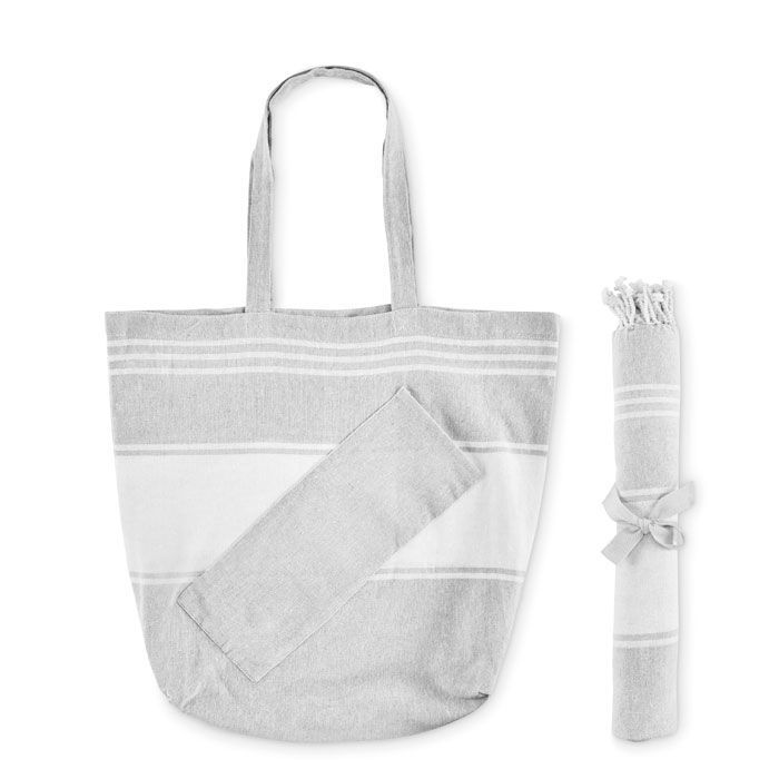 Hamamtuch-Set HUMMUM - grau-491
