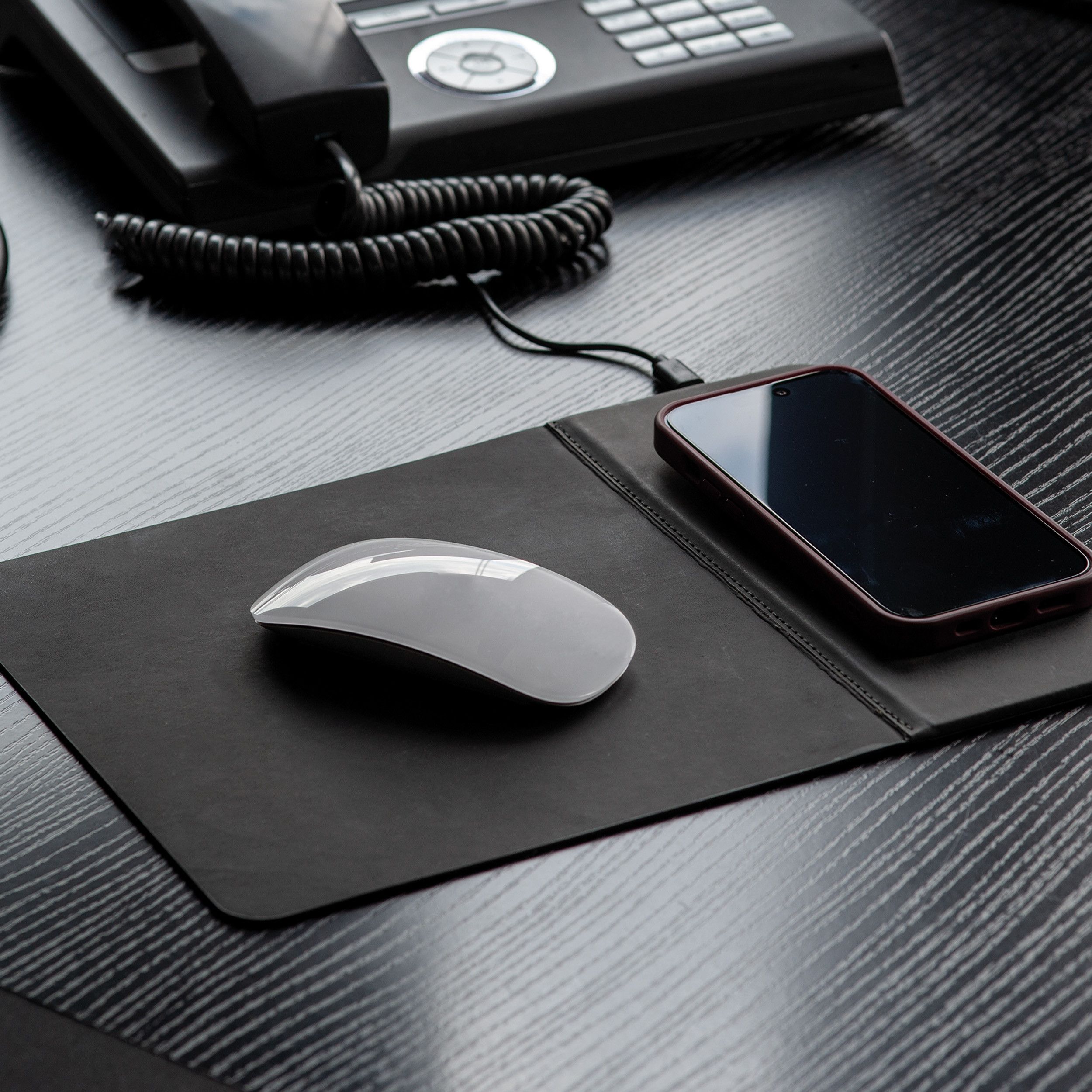 Mousepad mit wireless charging Rotherham - schwarz-74