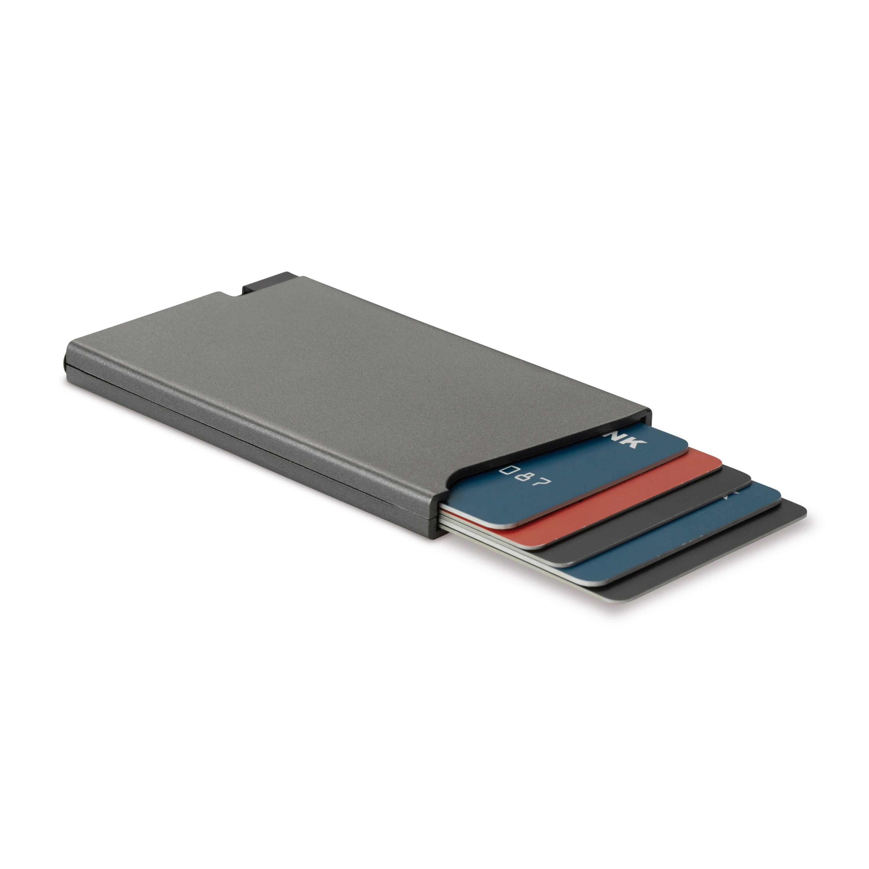 RFID Anti Skimming Kunststoff-Kartenhalter - gun metal - dark-267