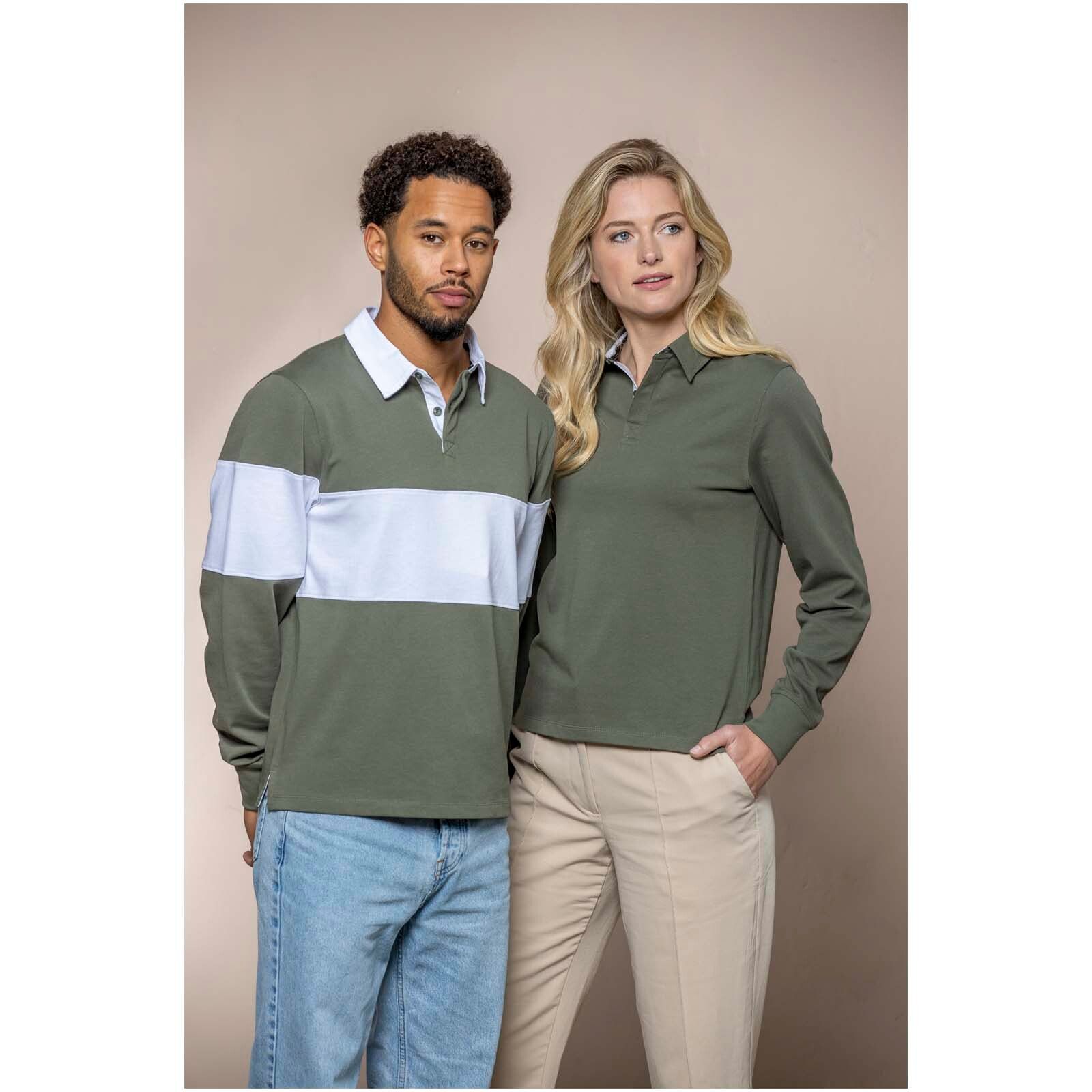 Clyde Rugby Polo Sweatshirt  - navy -  weiss - S-175