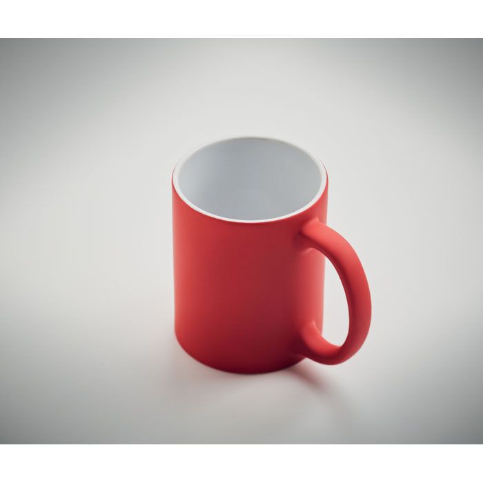 Kaffeebecher, matt 300 ml DUBLIN COLOUR - rot-465