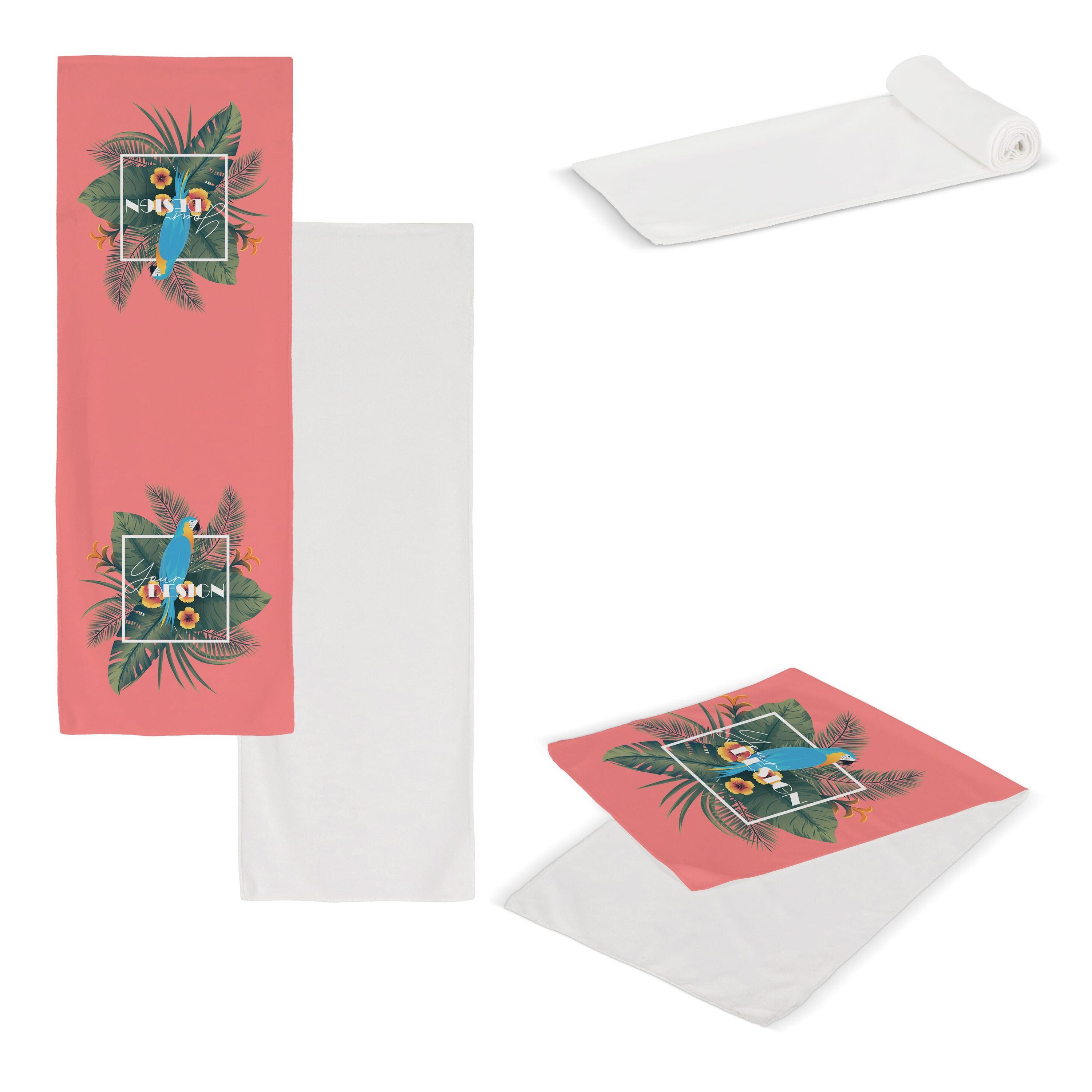 Kühlendes Handtuch R-PET 30x80cm Sublimation - weiss-24