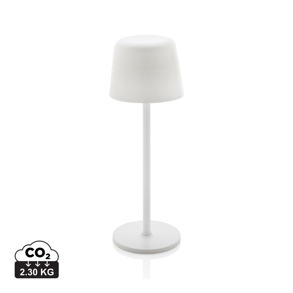 Zenic USB Tischleuchte aus RCS recyceltem Kunststoff - weiß-336