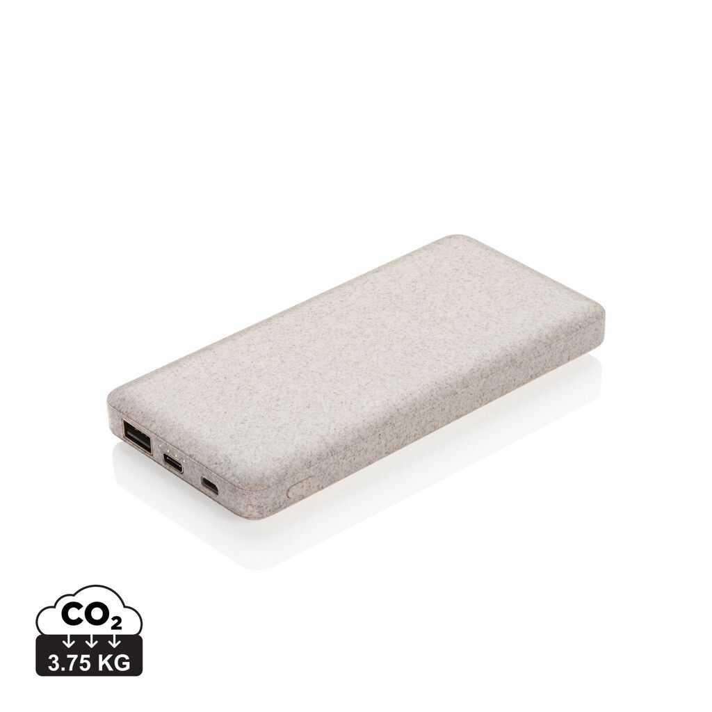 10.000 mAh Weizenstroh Powerbank - khaki-769