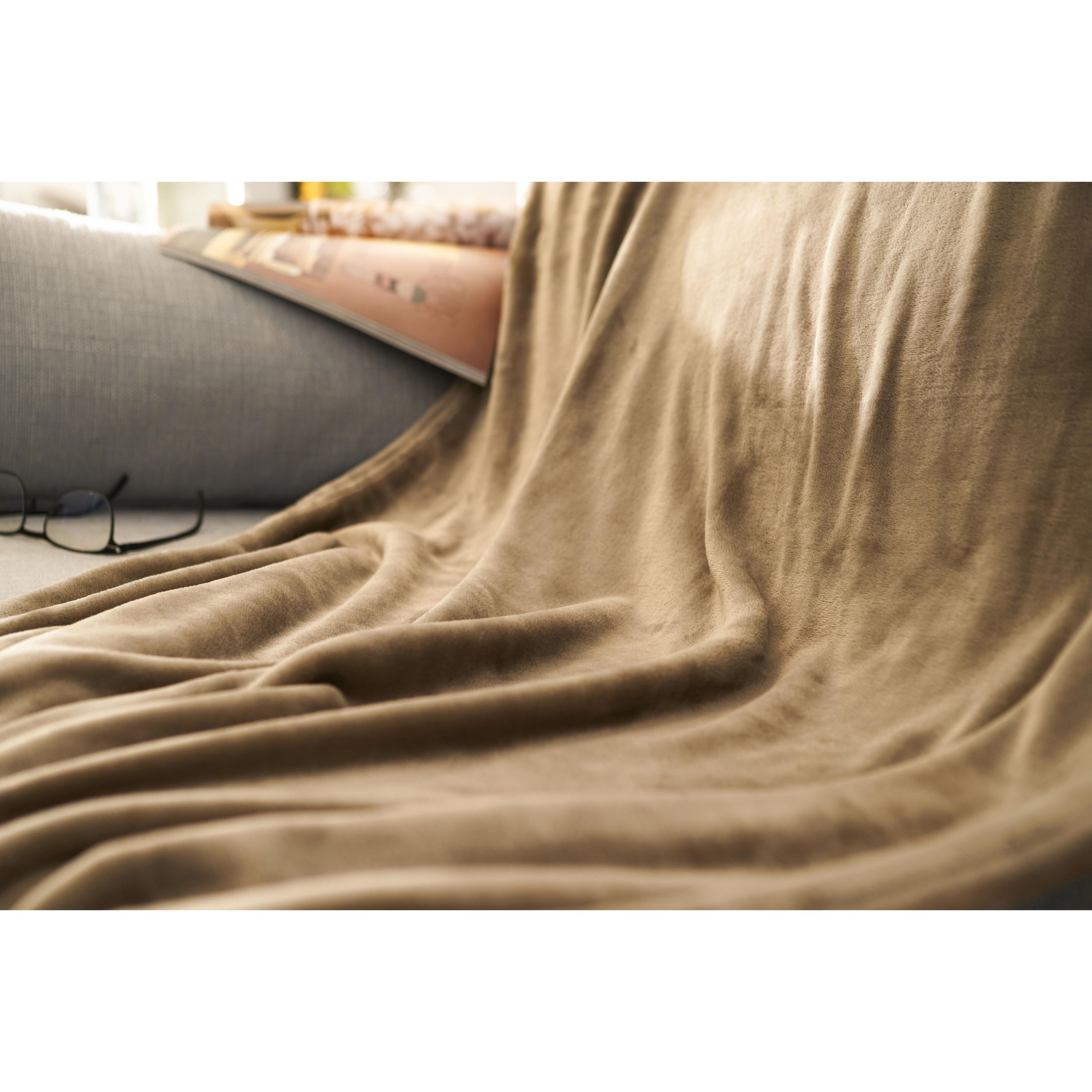 Decke aus Flanellvlies (280 gr/m²) Sean - rot-485