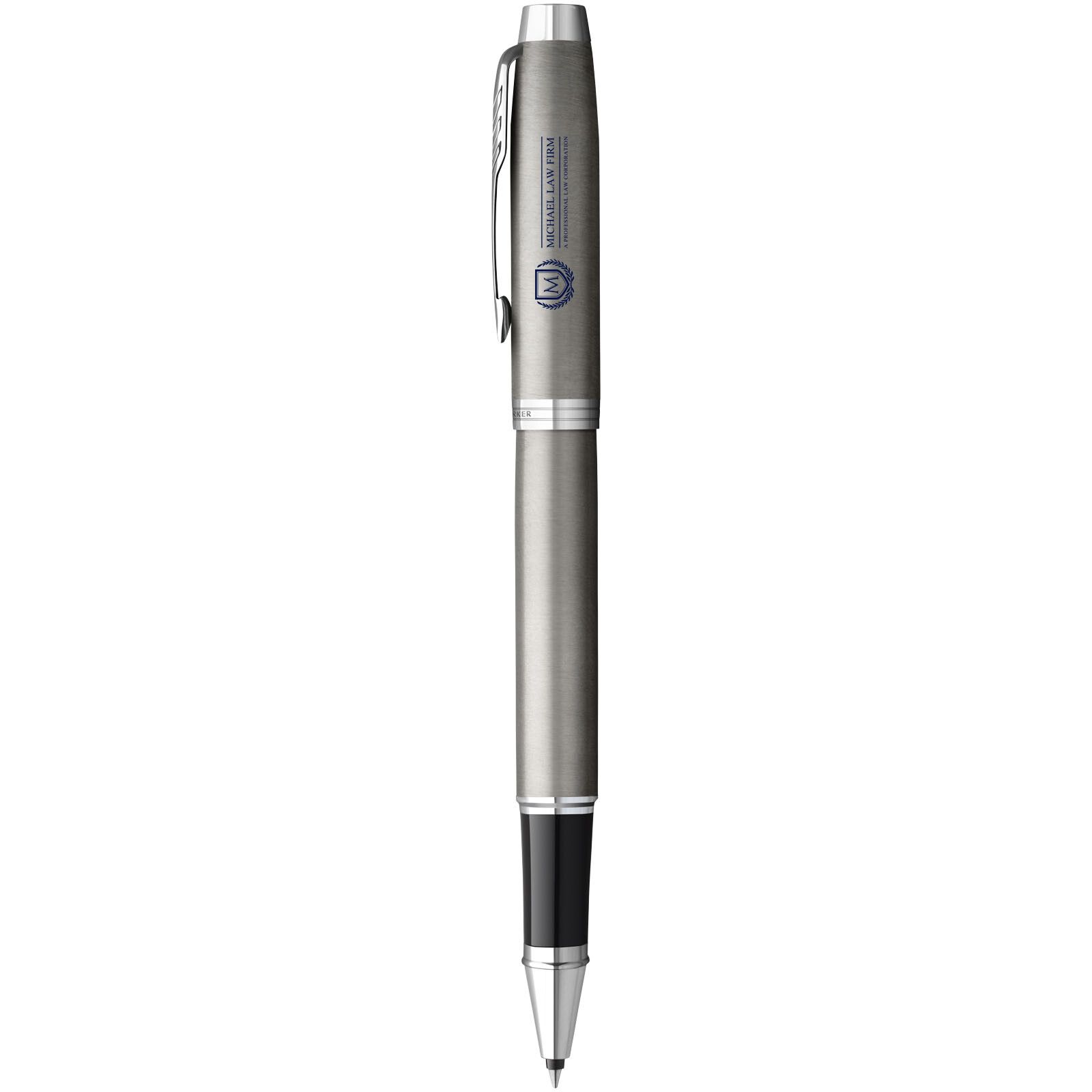 Parker IM Tintenroller (schwarze Mine) - silber-786