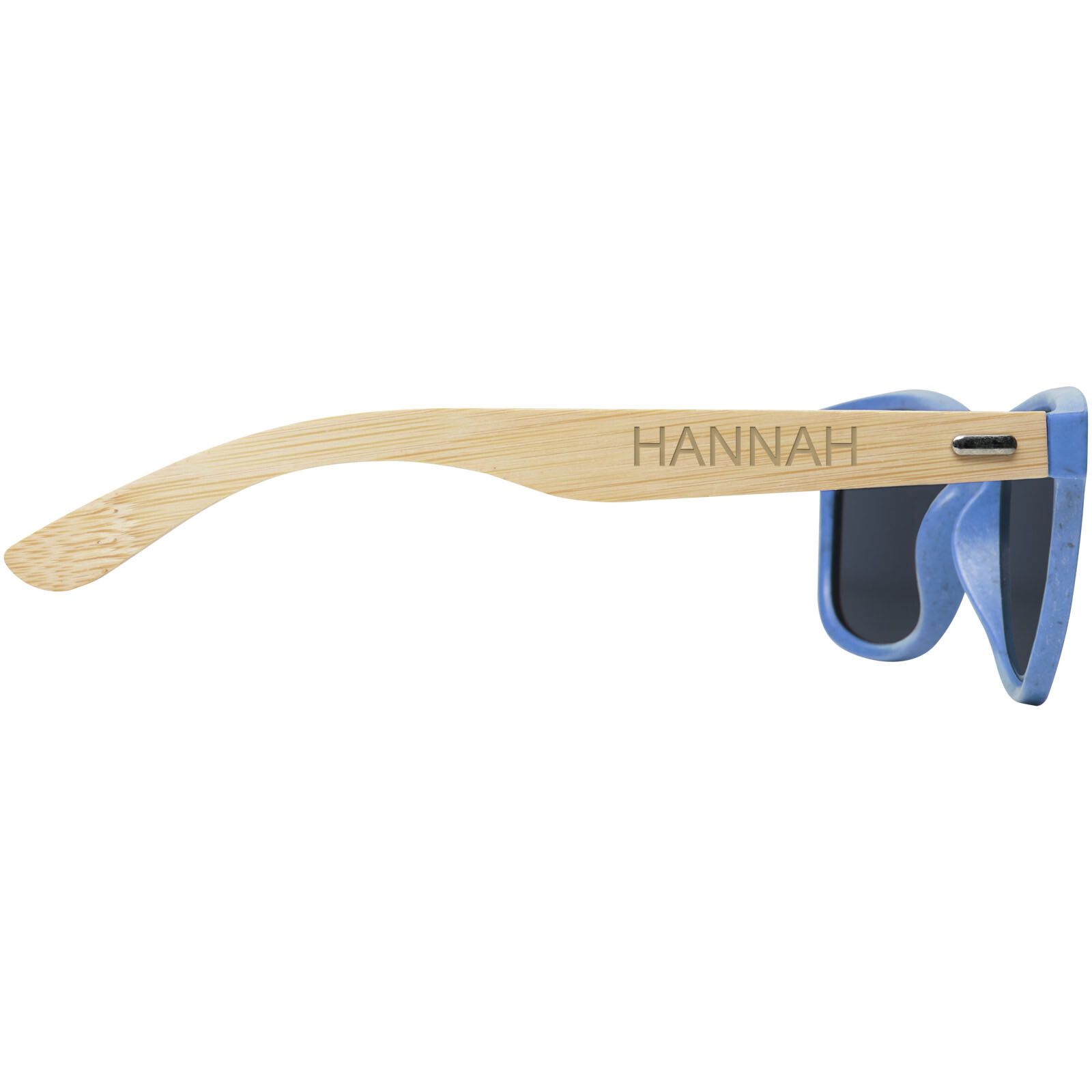 Sun Ray Bambus Sonnenbrille - processblau-762