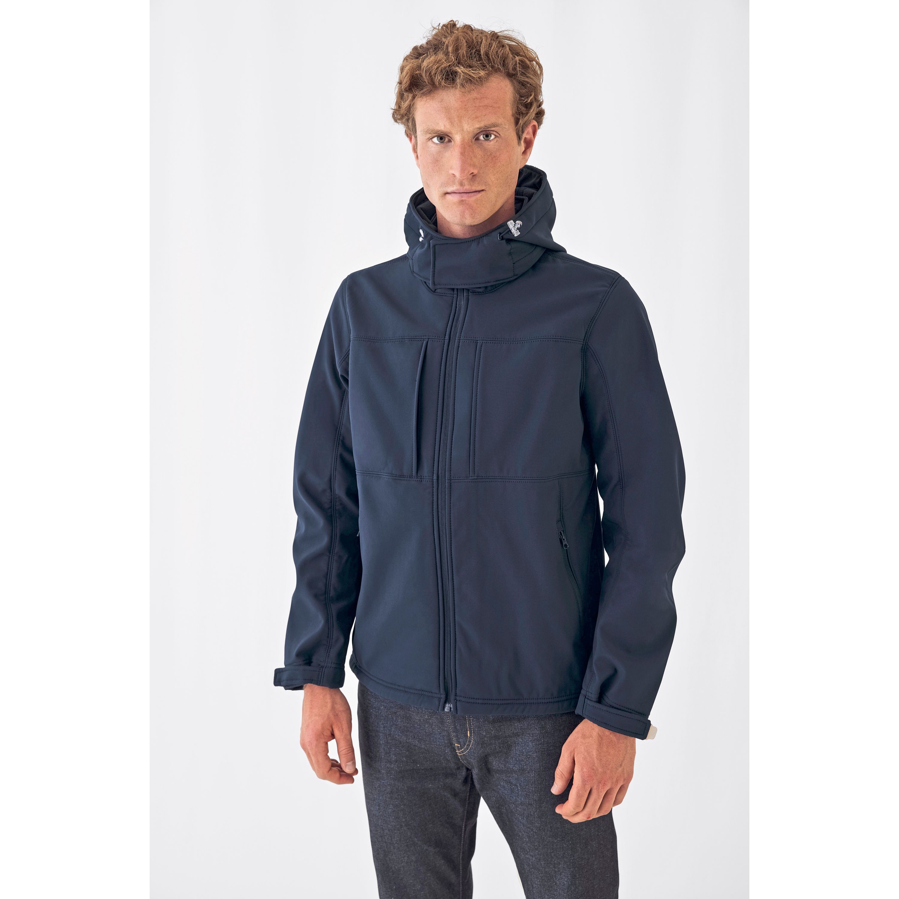 Men´s Hooded Softshell - red - XXL-170